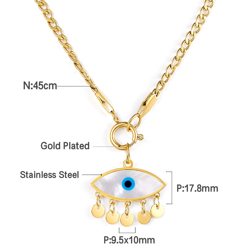 Evil Eye Gold Necklace