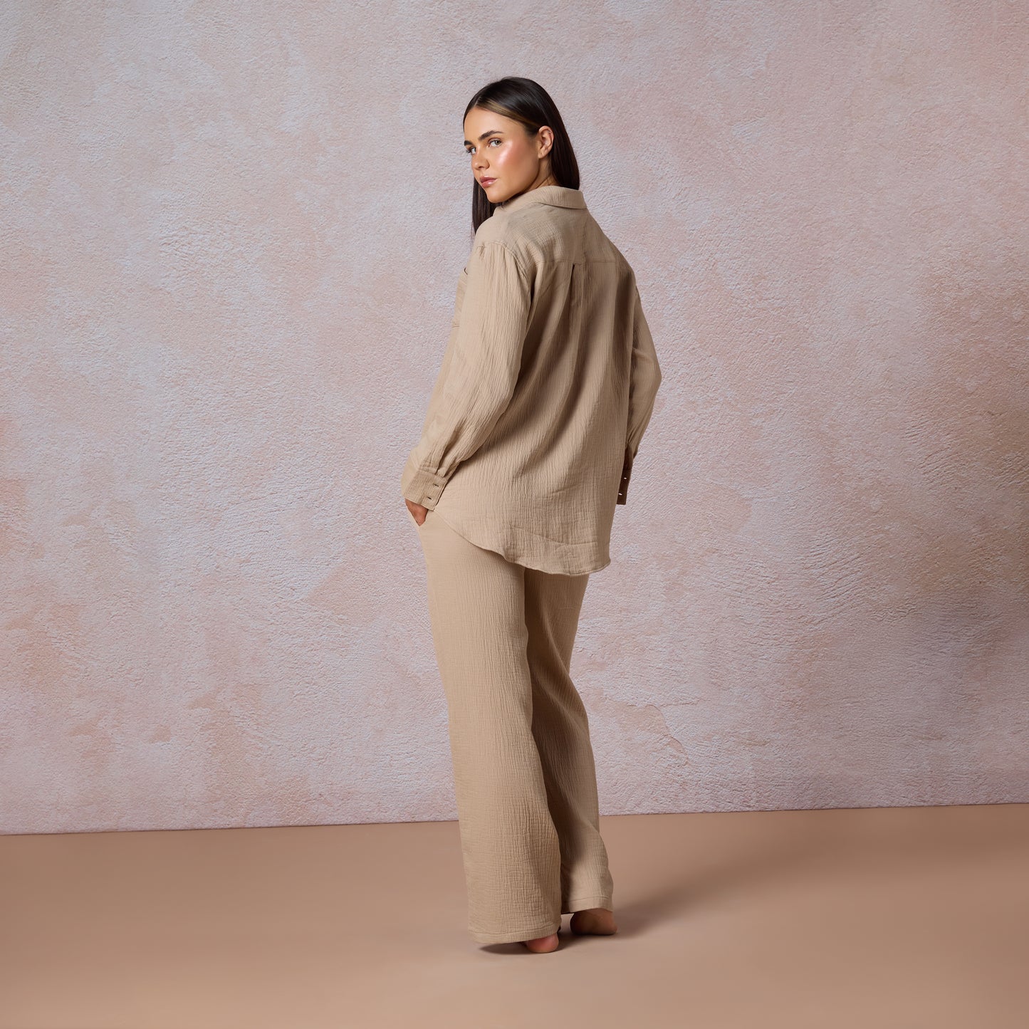 Cotton Sun Creased Trousers