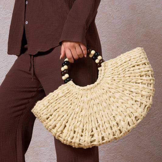 Olivia Woven Beach Bag
