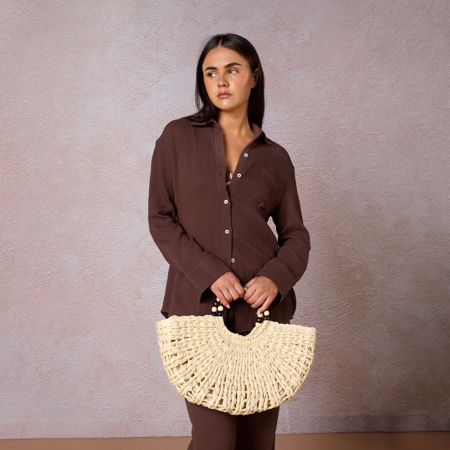 Olivia Woven Beach Bag