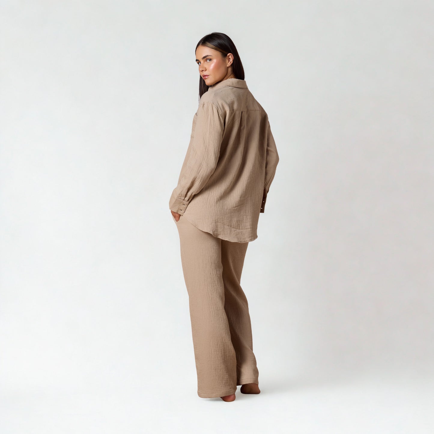 Cotton Sun Creased Trousers