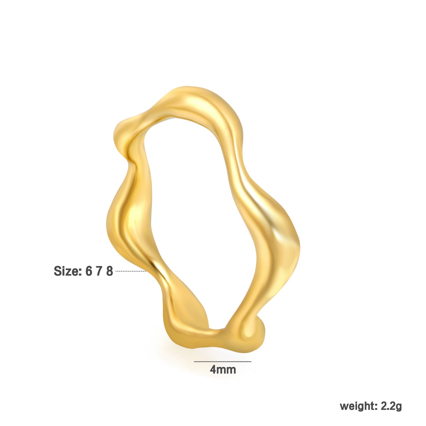 Ovaluxe Gold Ring
