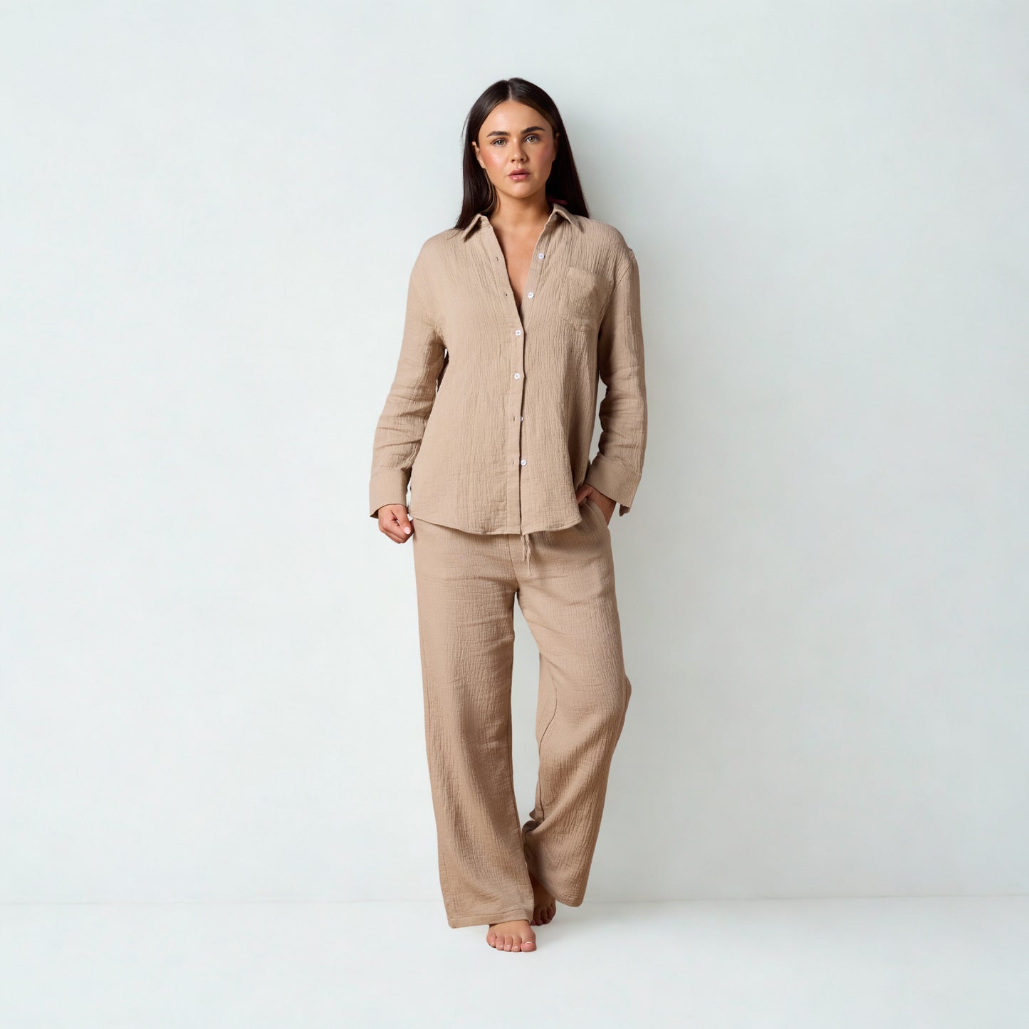 Cotton Sun Creased Shirt