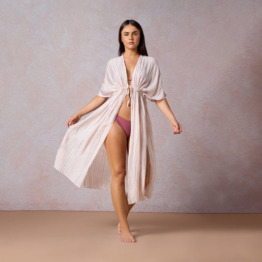 Brushstroke Stripe Kaftan