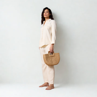 Cotton Sun Creased Shirt