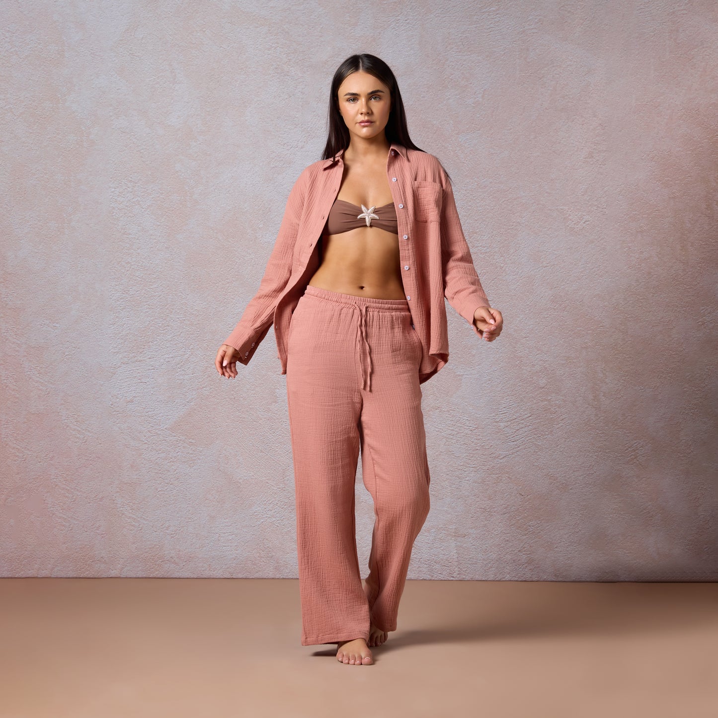 Cotton Sun Creased Trousers