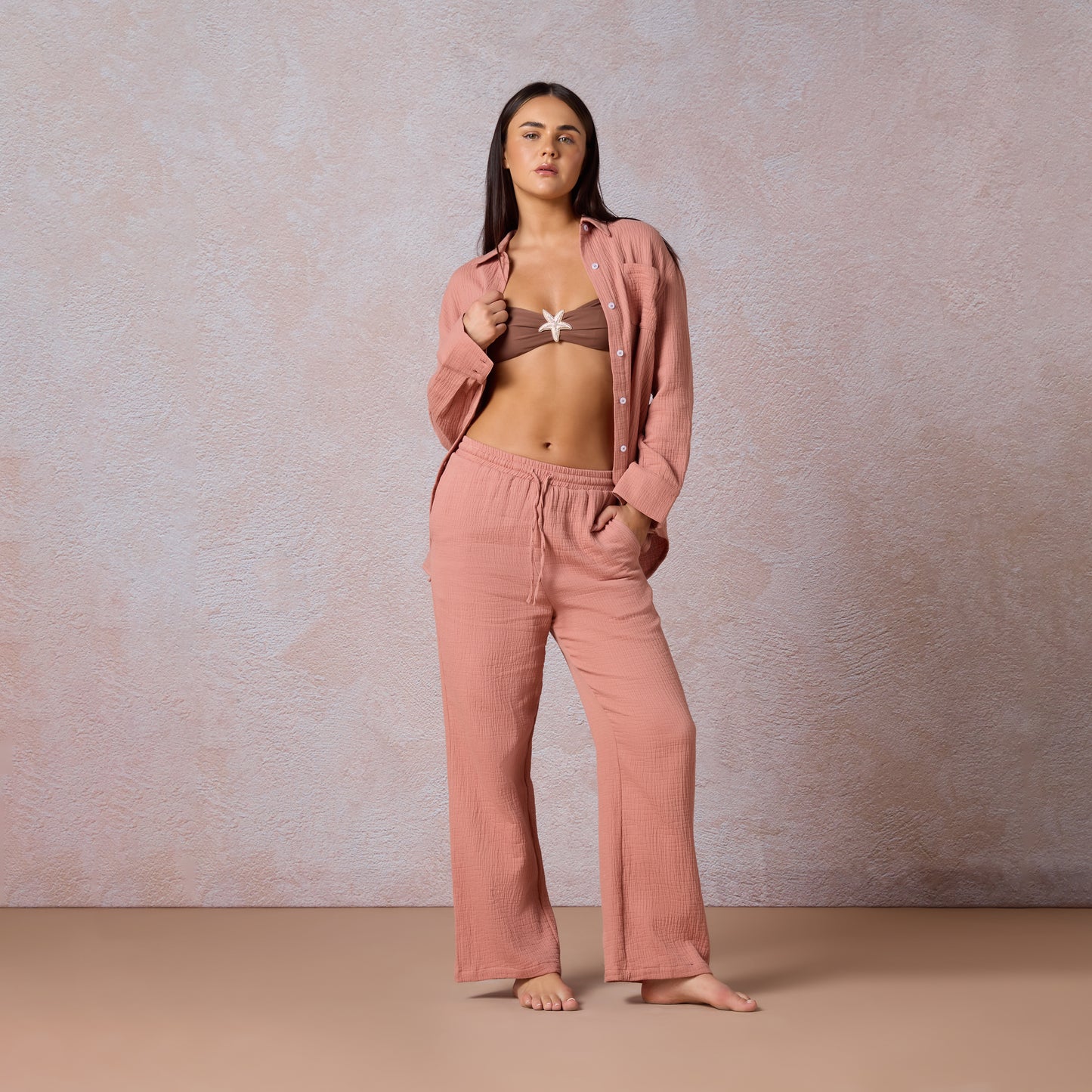 Cotton Sun Creased Trousers