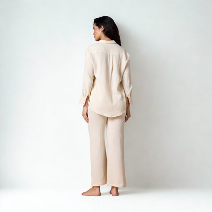 Cotton Sun Creased Trousers