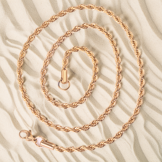 Aria Gold Rope Chain Necklace