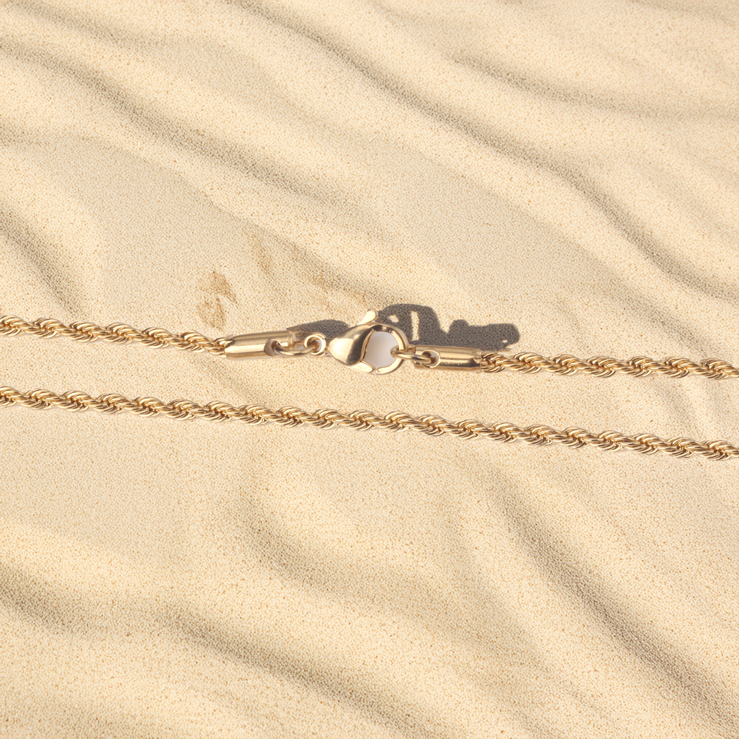 Aria Gold Rope Chain Necklace