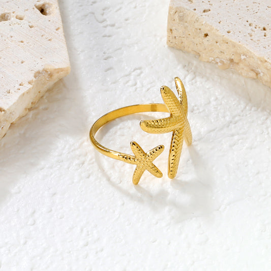 Asteroidea Gold Ring