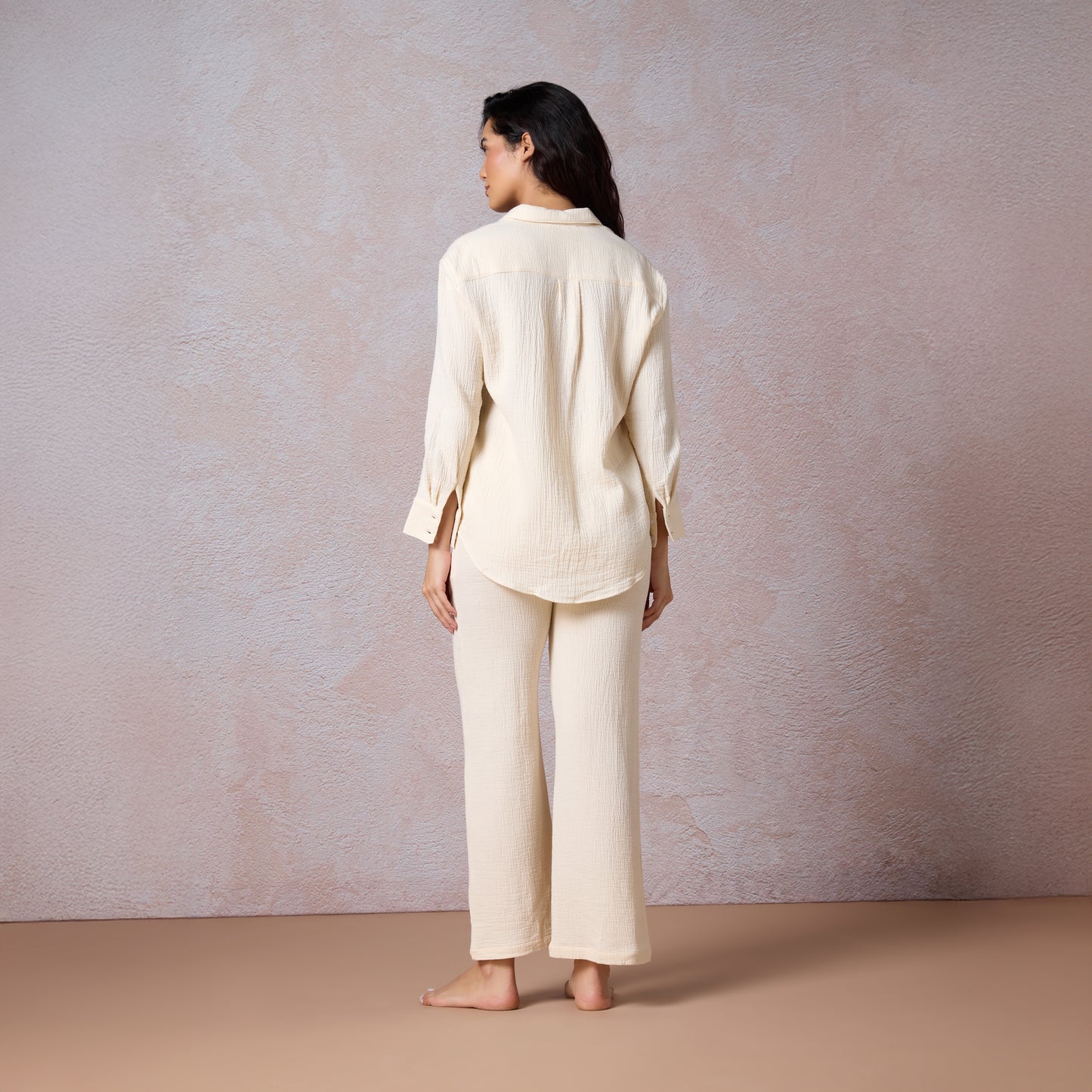 Cotton Sun Creased Trousers