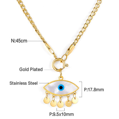 Evil Eye Gold Necklace