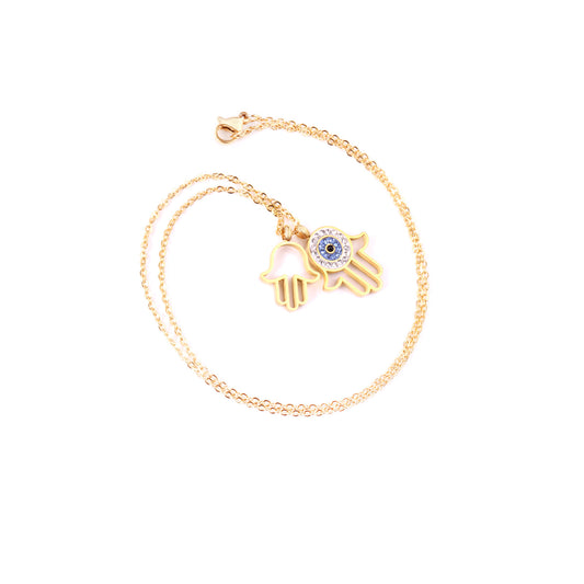 Fatima Hand Gold Necklace