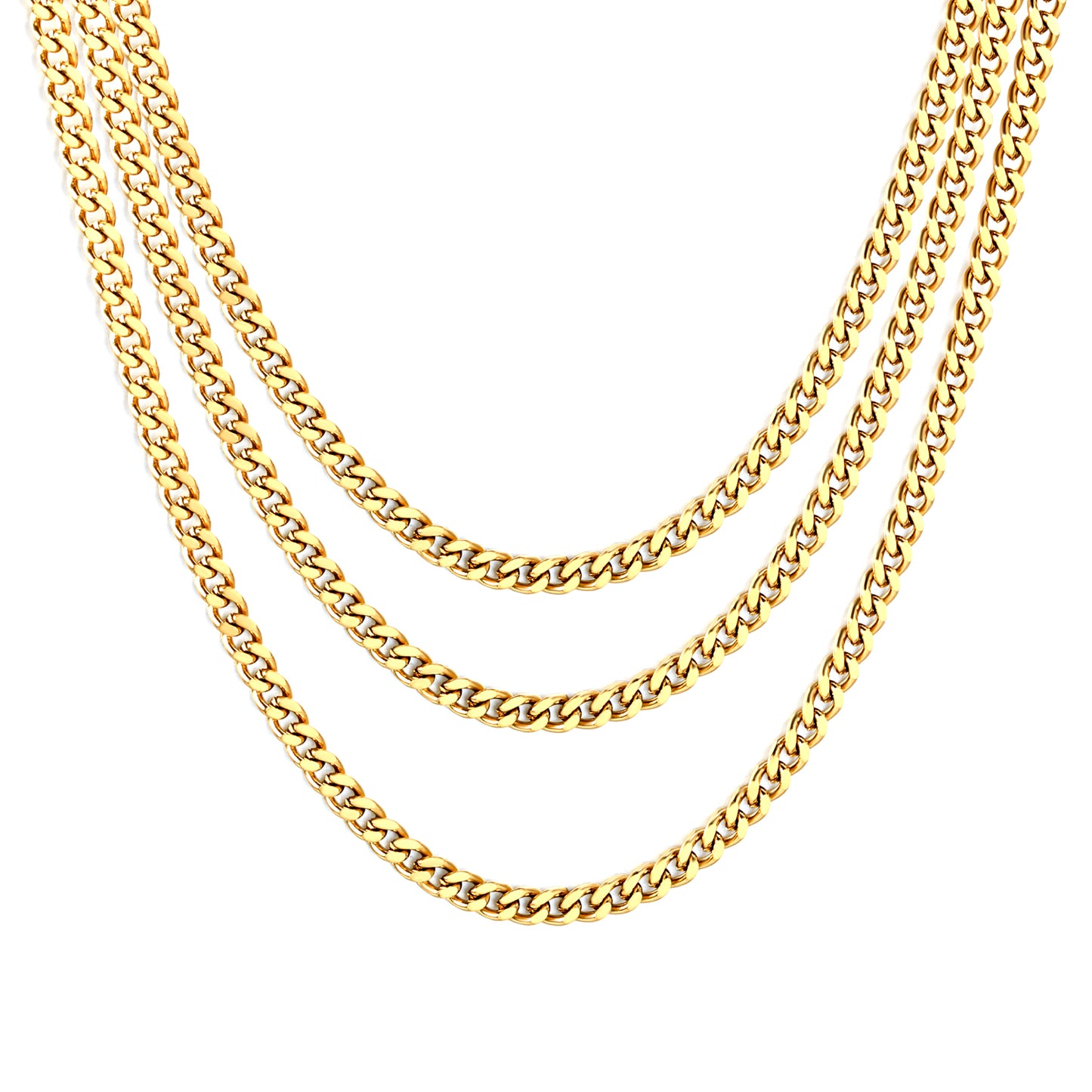 Gold Eternal Chain Necklace