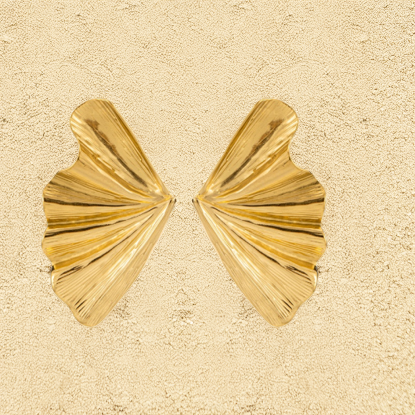 Gold Petal Earrings