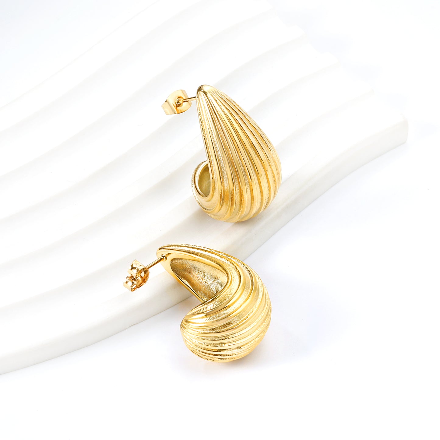 Golden Waves Earrings