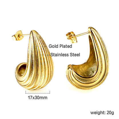 Golden Waves Earrings