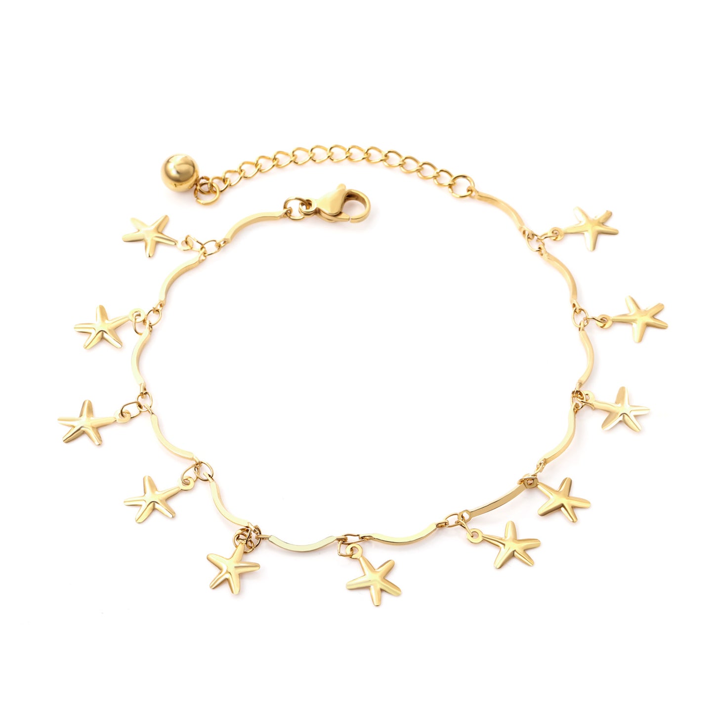 Starfish Gold Anklet