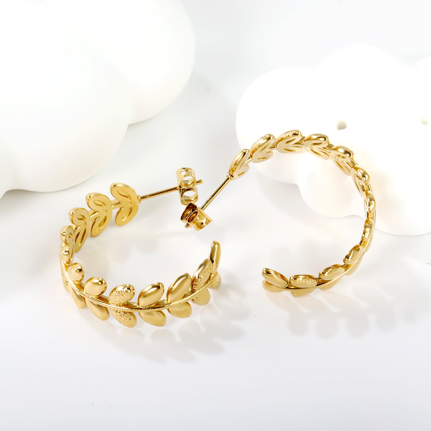 Laurel Gold Hoops