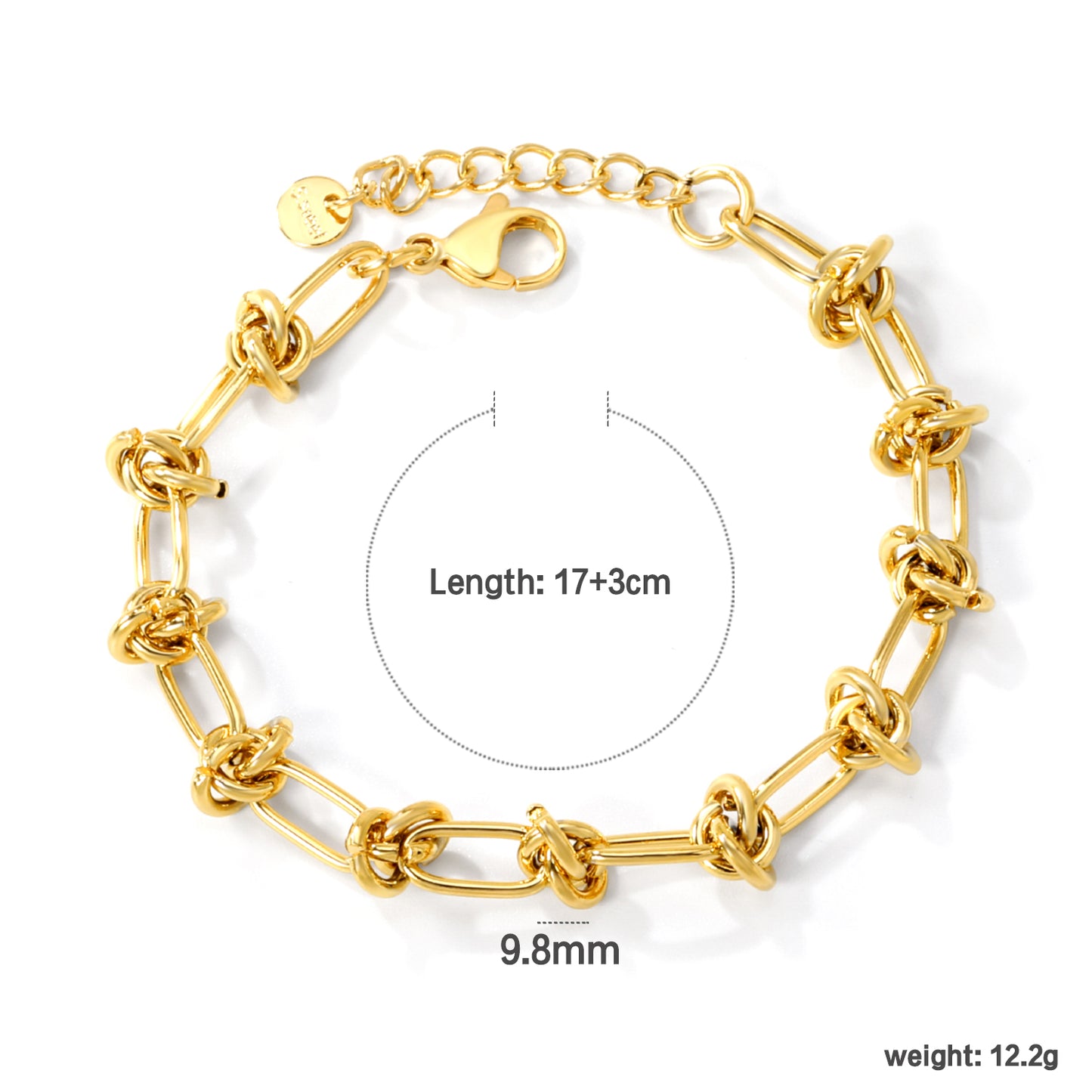 Palm Knot Gold Bracelet