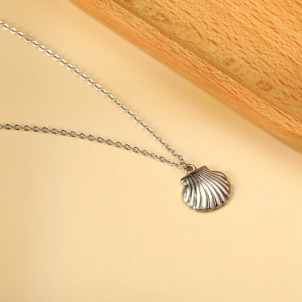 Seashell Silver Necklace