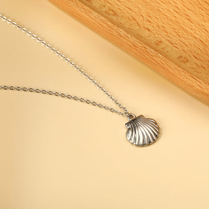 Seashell Silver Necklace