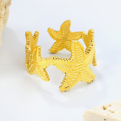 Starfish Gold Ring