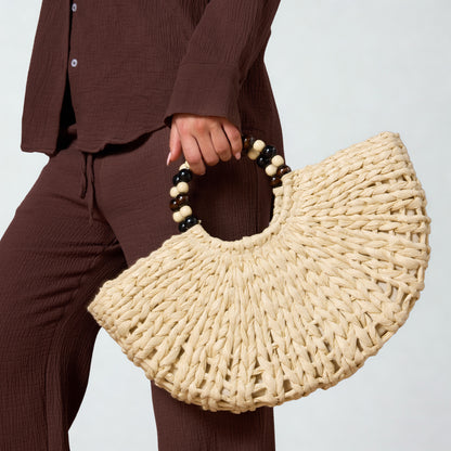 Olivia Woven Beach Bag