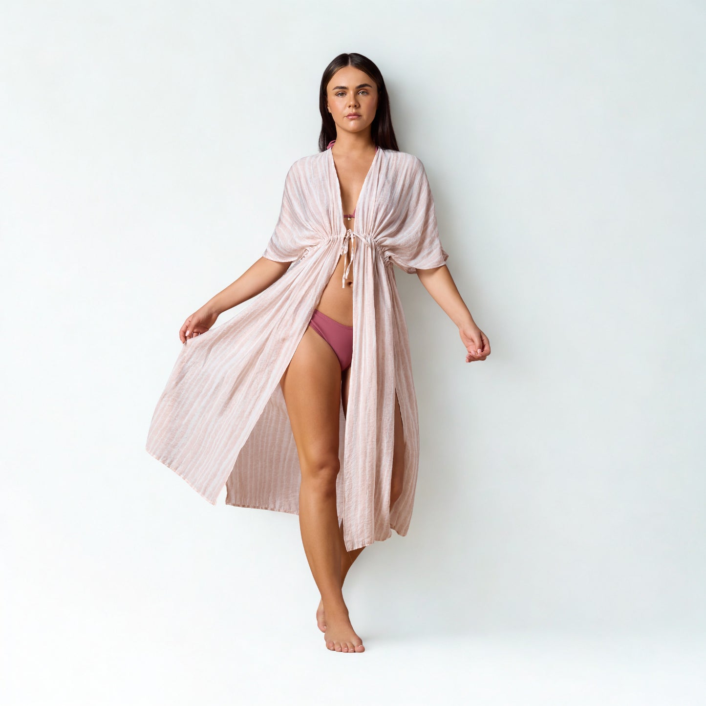 Brushstroke Stripe Kaftan