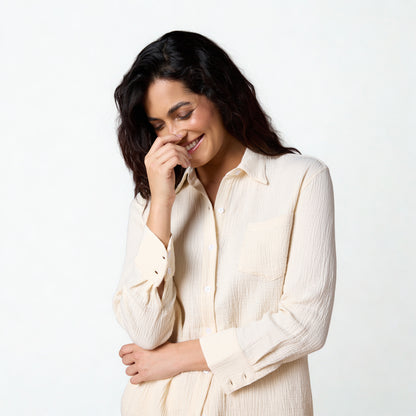 Cotton Sun Creased Shirt