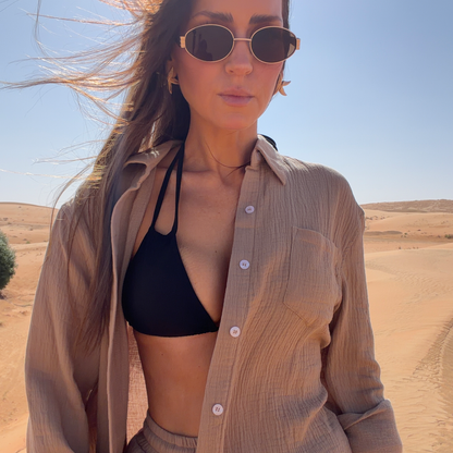 Cotton Sun Creased Shirt